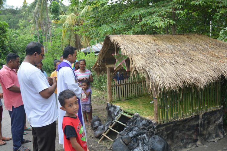 Außenkrippe in Timor Leste