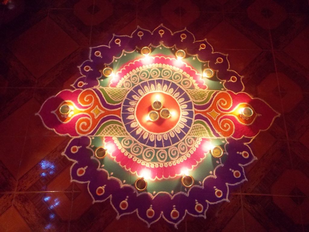 Diya Deepak Diwali Rangoli in Goa