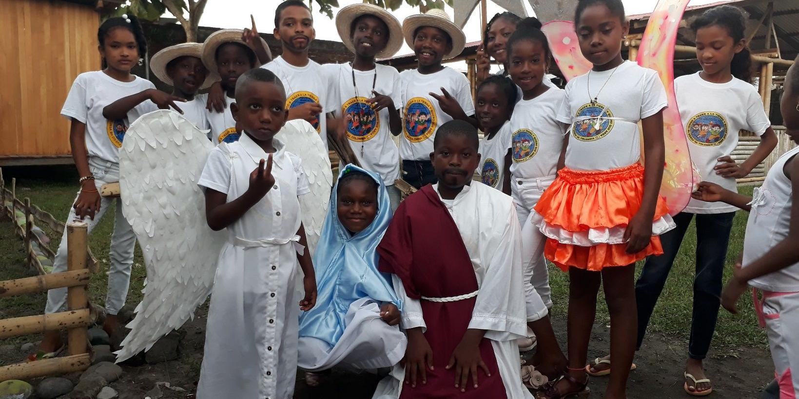 Krippenspielvorbereitung in Tumaco