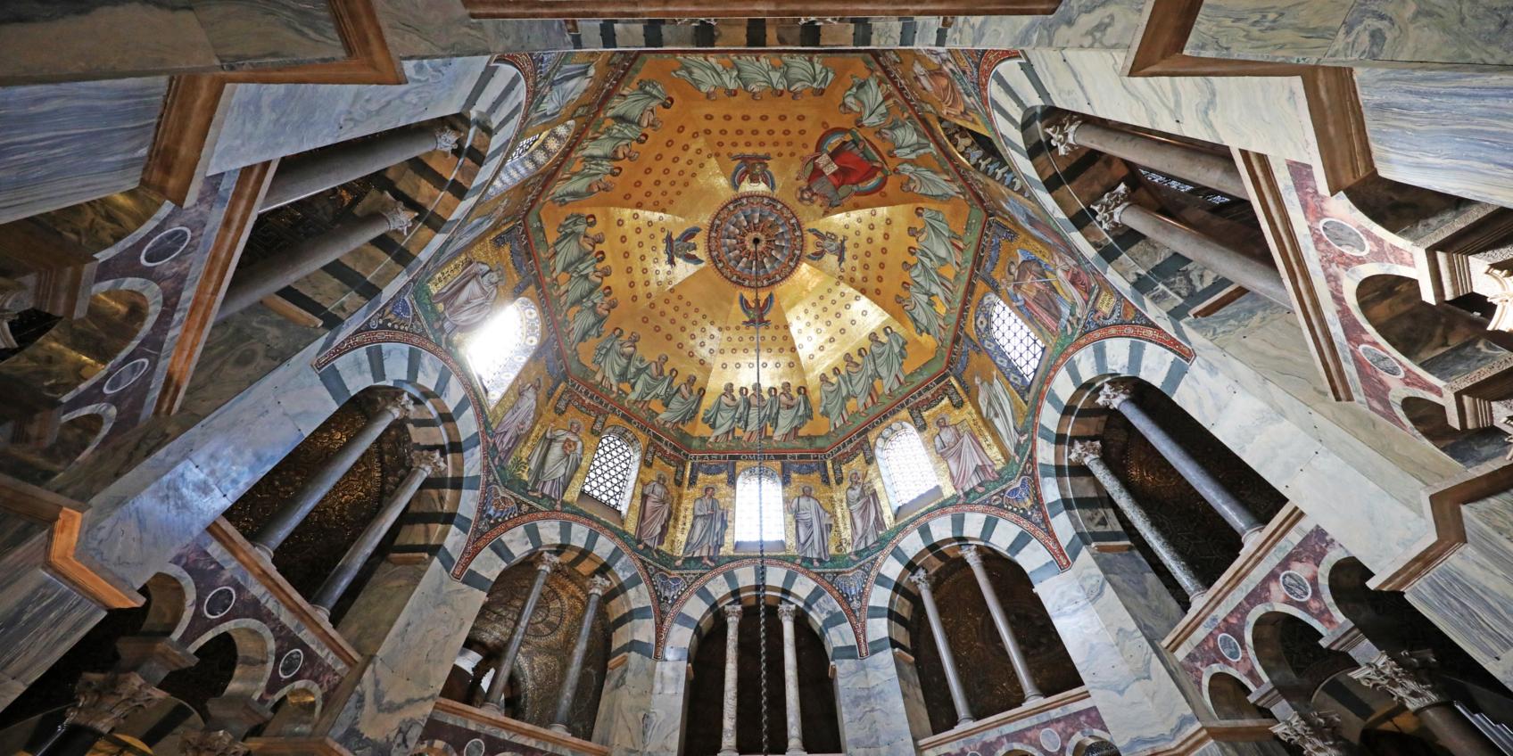Aachener Dom, Blick in die Kuppel (c) Bistum Aachen/Andreas Steindl