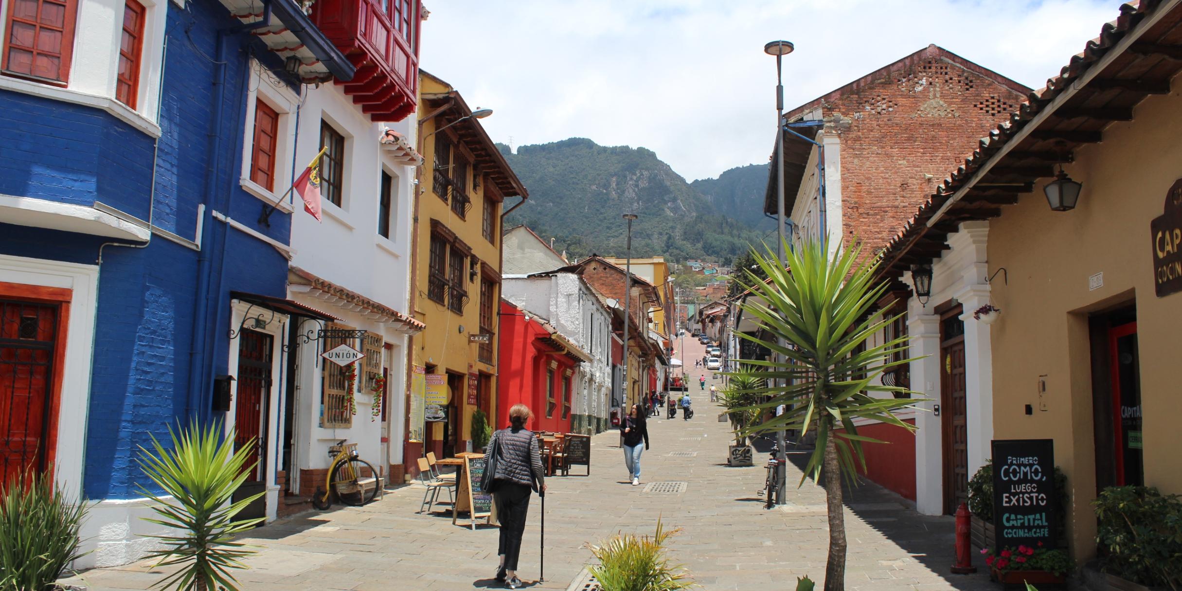 Das Stadtzentrum von Bogotá