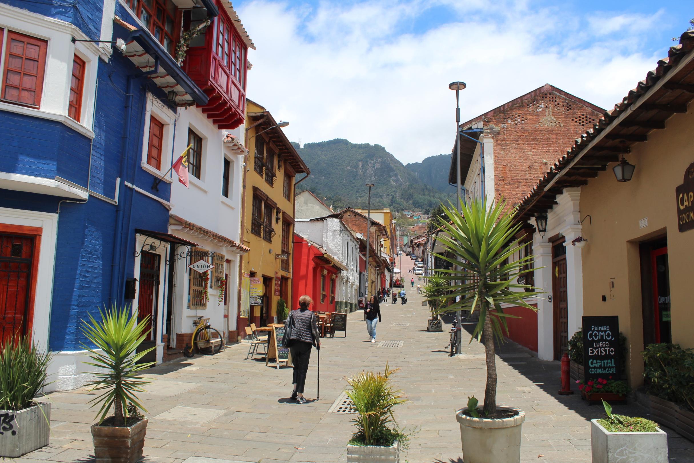Das Stadtzentrum von Bogotá