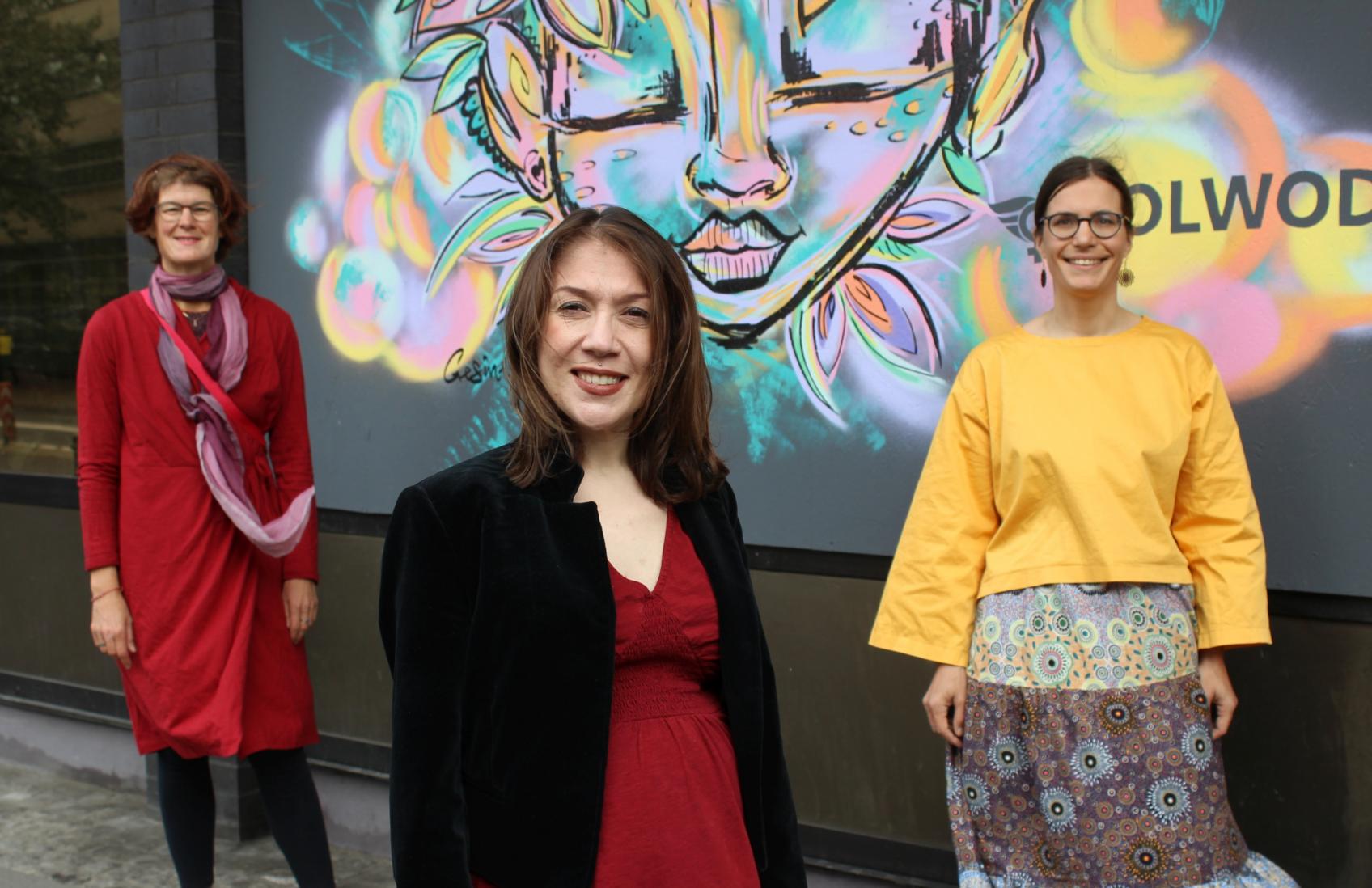 Unterstützung für die Opfer von Zwangsprostitution und Menschenhandel: Solwodi in Aachen feiert zehnjähriges Bestehen. Anke Reermann, Sabine Rompen und Dr. Annette Jantzen (v.l.) wollen das Hellfeld weiter stärken. (c) Bistum Aachen / Anja Klingbeil