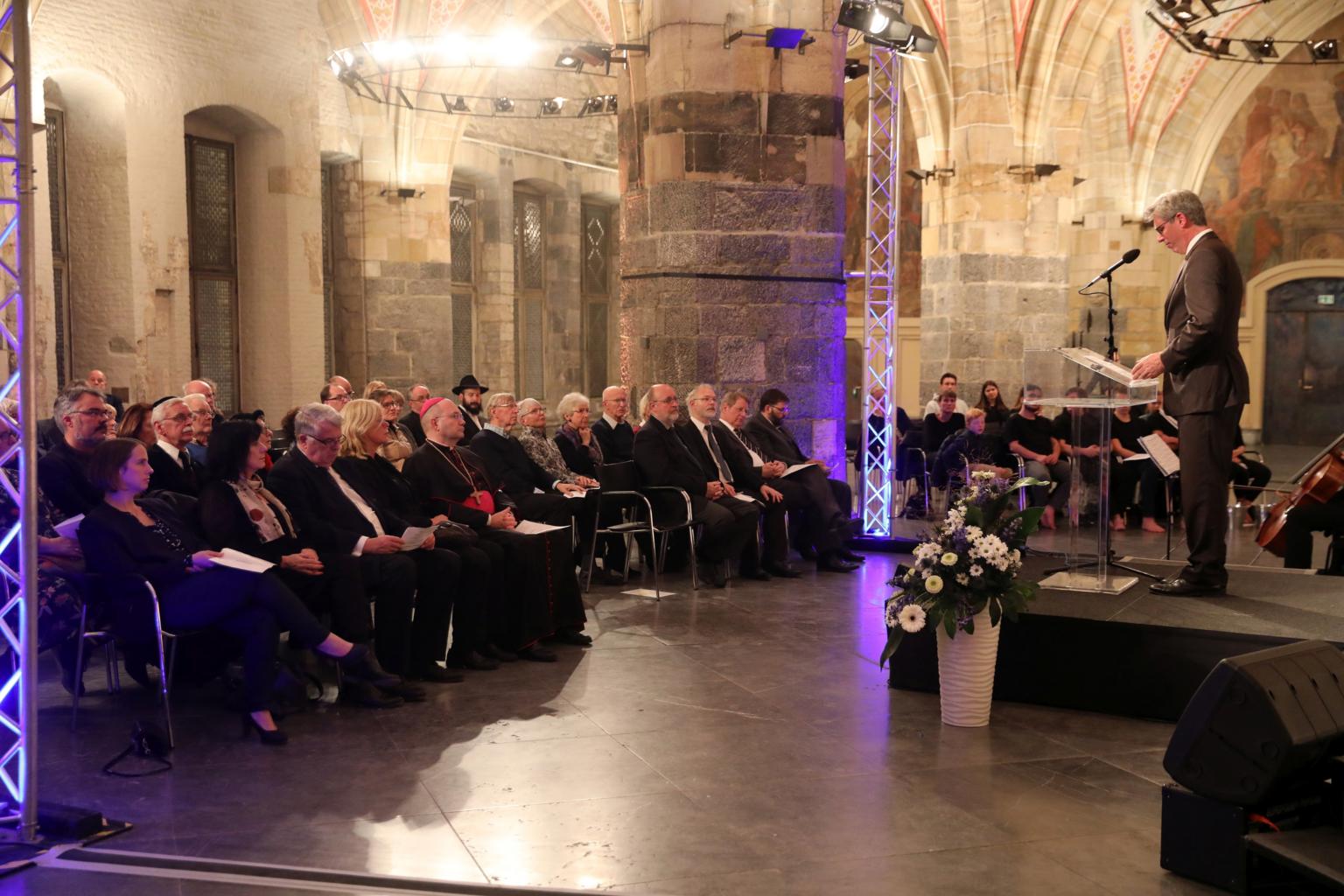 Gedenkstunde zur Reichspogromnacht im Aachener Rathaus (c) Bistum Aachen / Andreas Steindl