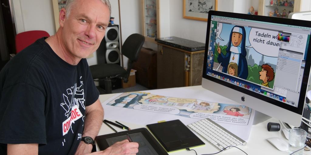 Das Leben der Aachener Ordensschwester Clara Fey hat Spuren hinterlassen. Wichtige Ereignisse, die Claras Wirken entschieden mitbestimmt haben, hat der Aachener Zeichner Alfred Neuwald in fünf Comic-Streifen aufgegriffen. Etwa den berühmten Traum, den sie als Elfjährige hatte und der für ihr ganzes Wirken prägend wurde.