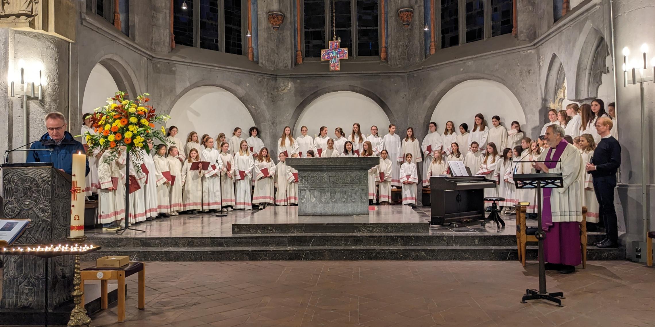 Wortgottesdienst für verstorbene Obdachlose und Bedürftige.