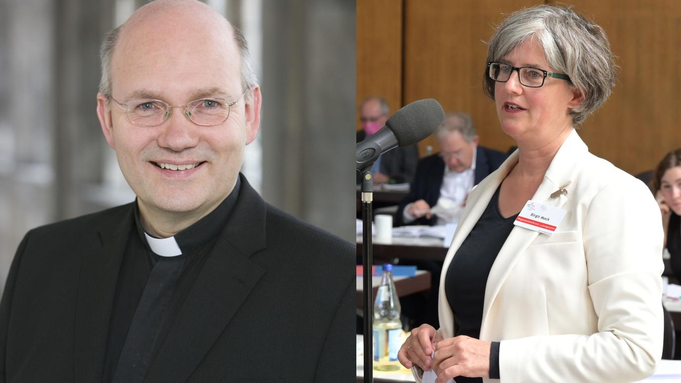 Bischof Dr. Helmut Dieser und Birgit Mock