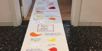 Zehn Meter lange Schriftrolle