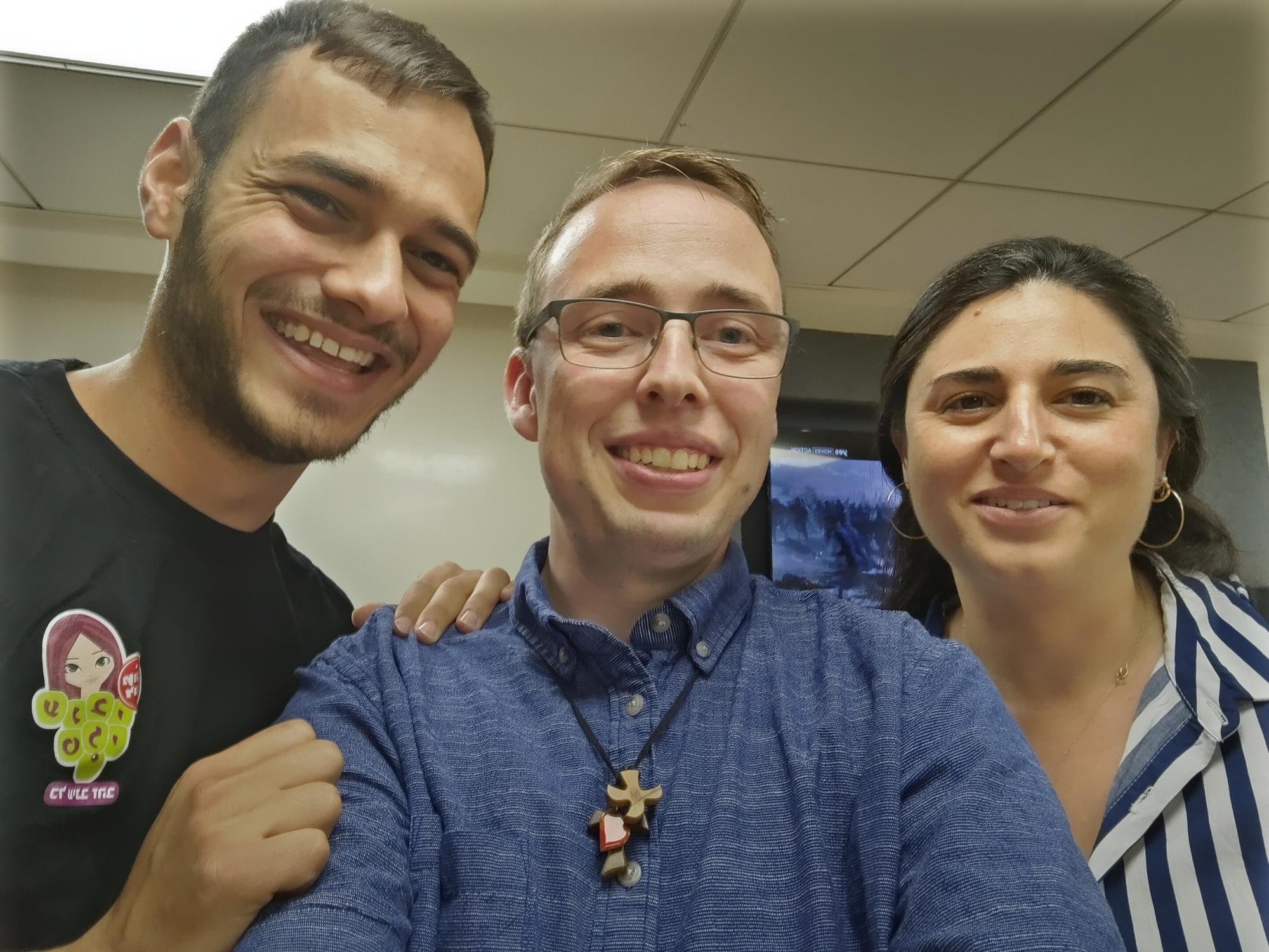 Felix Eicke trifft seine Kolleginnen und Kollegen in Israel.