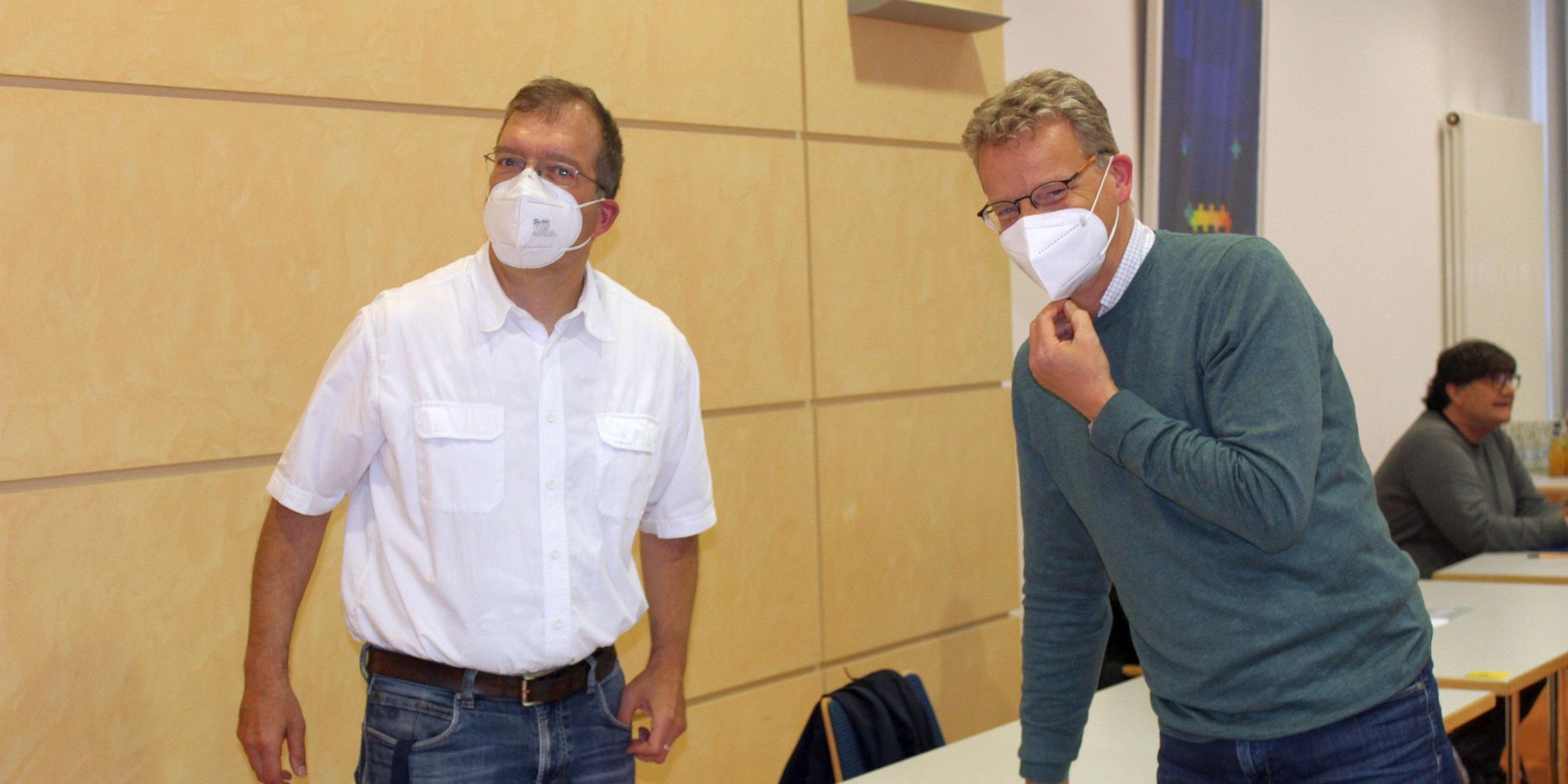 Thorsten Aymanns (l.), Wolfgang Oellers