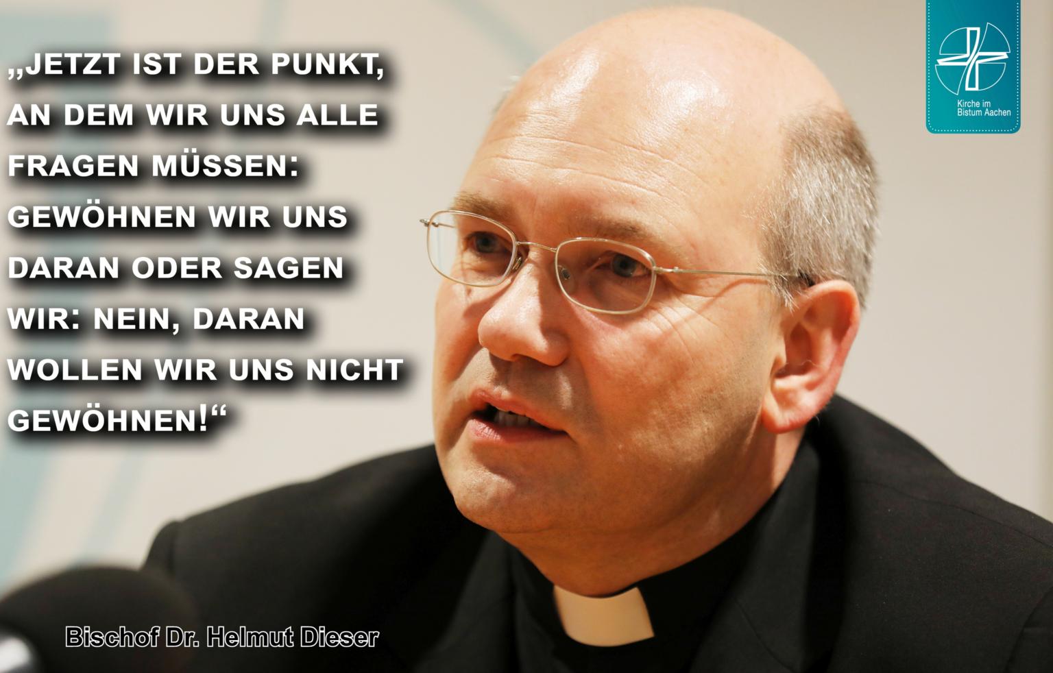 Bischof Dr. Helmut Dieser zum Anschlag auf die Synagoge in Halle (c) Bistum Aachen / Andreas Steindl