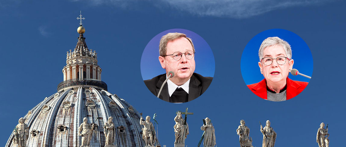 <big><b>Vatikan-Kritik am Synodalen Weg: Irme Stetter-Karp und Georg Bätzing beziehen Stellung</b></big>