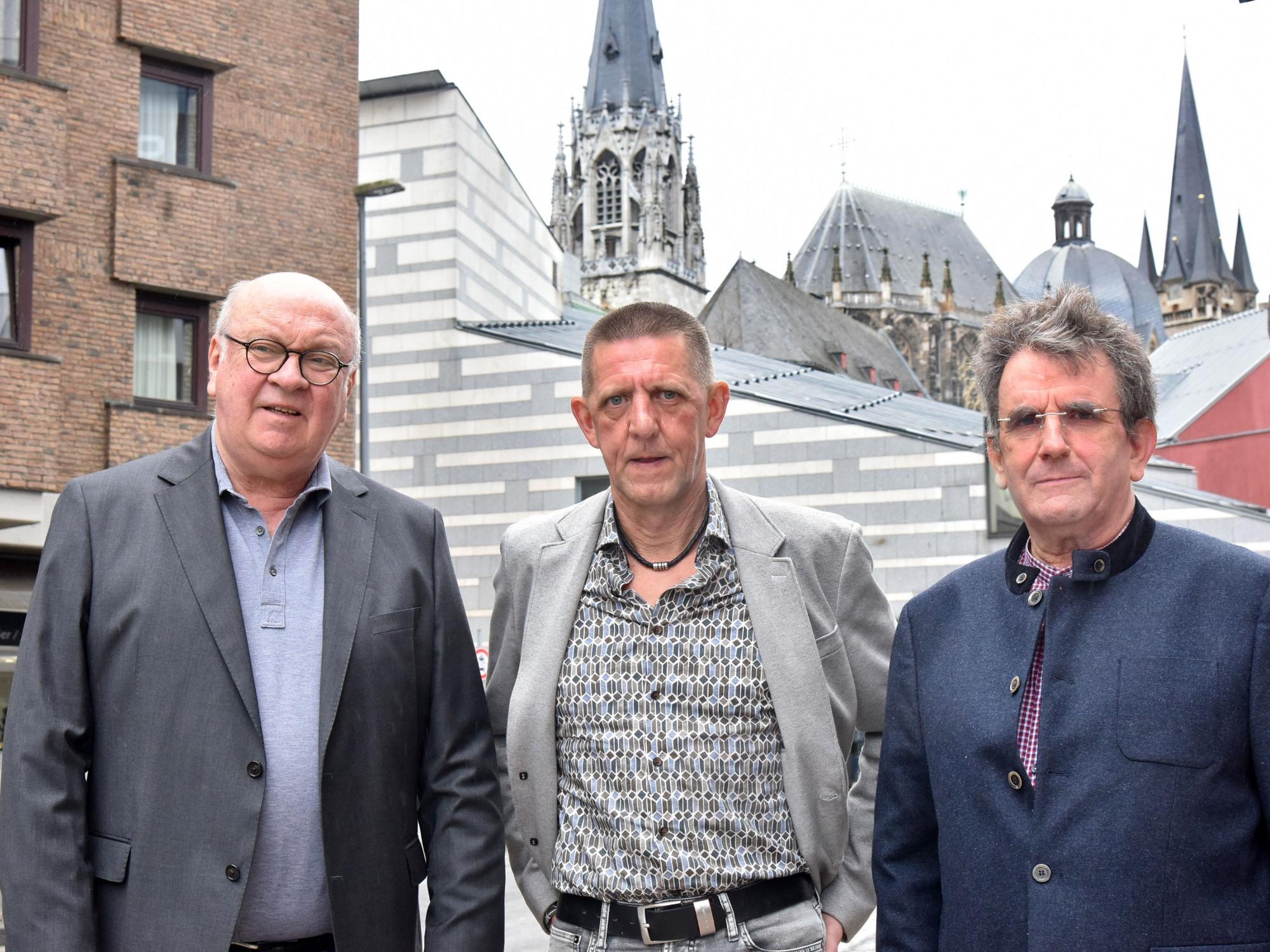 Manfred Schmitz, Thomas F und Paul Leidner (von links) sind Teil des Betroffenenrates im Bistum Aachen. (c) Andreas Herrmann