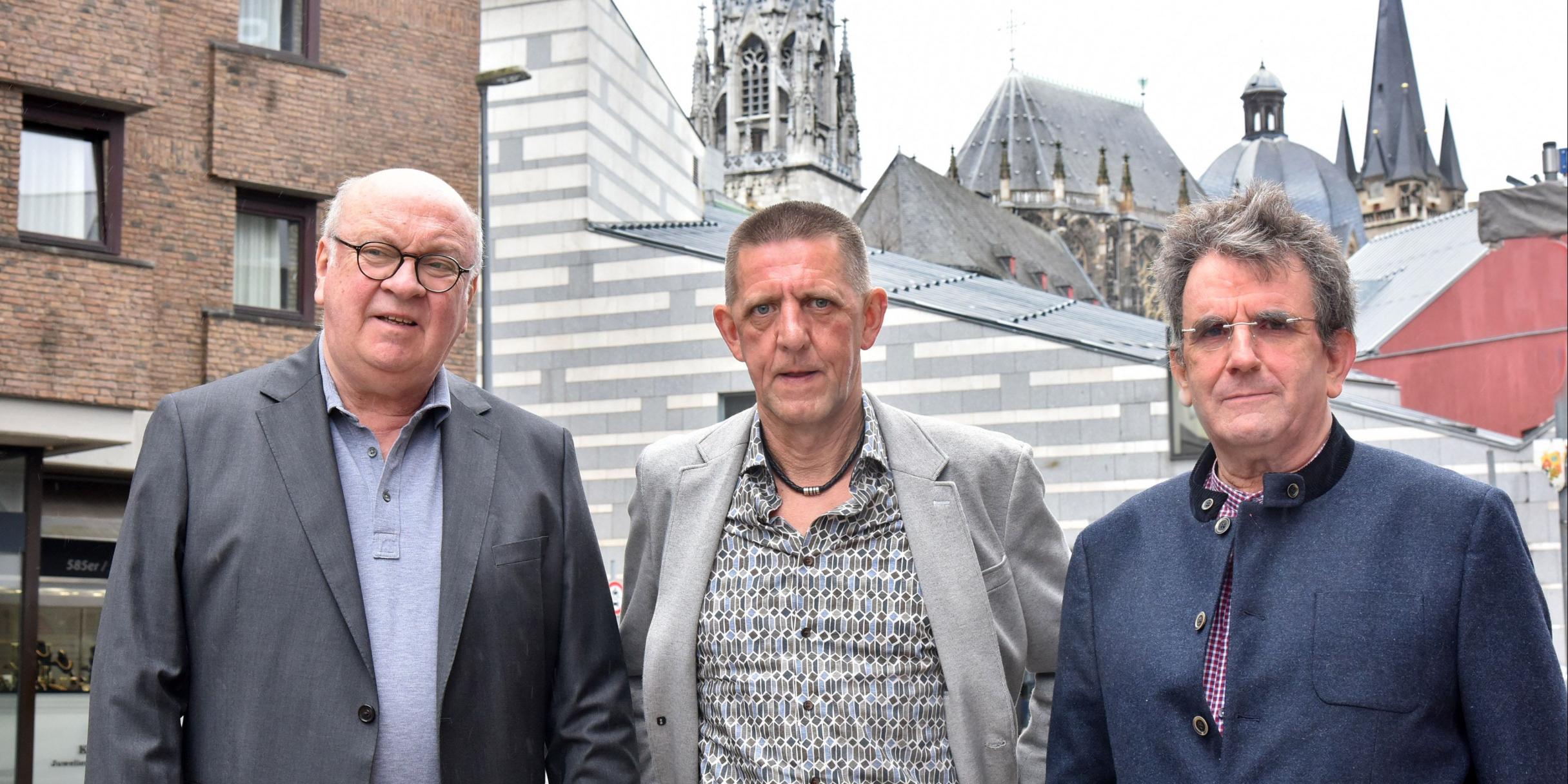 Manfred Schmitz, Thomas F und Paul Leidner (von links) sind Teil des Betroffenenrates im Bistum Aachen.