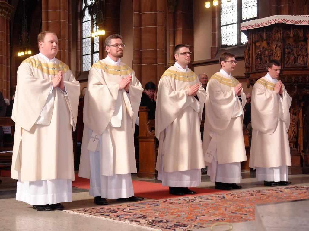 Fünf Diakone in Krefeld am 16. März 2013 geweiht