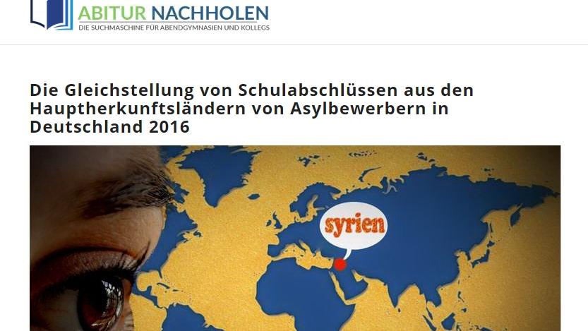 Das Abitur nachholen (c) Screenshot / Das Abitur nachholen