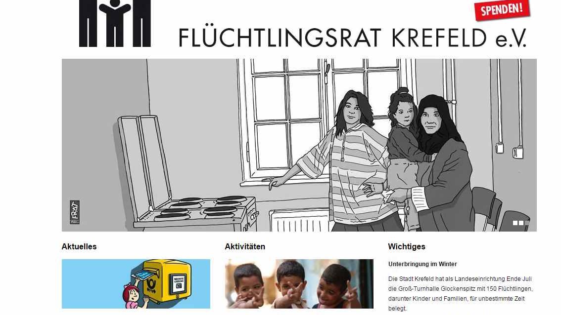 Flüchtlingsrat Krefeld (c) Screenshot / Flüchtlingsrat Krefeld