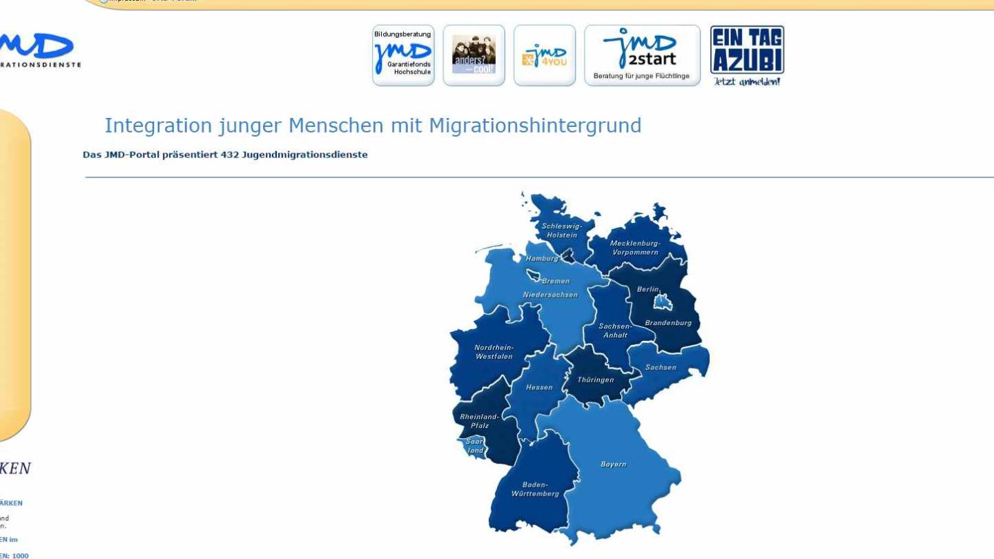 Jugendmigrationsdienste (c) Screenshot / Jugendmigrationsdienste