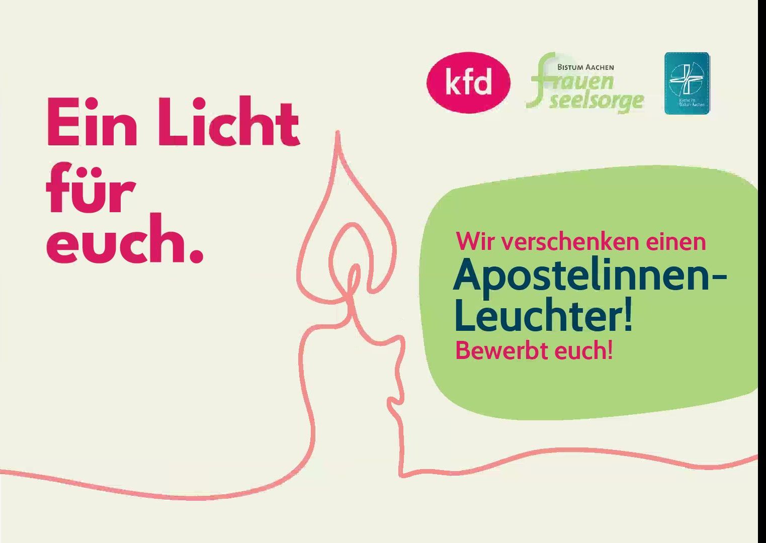 Flyer zum Apostelinnen-Leuchter