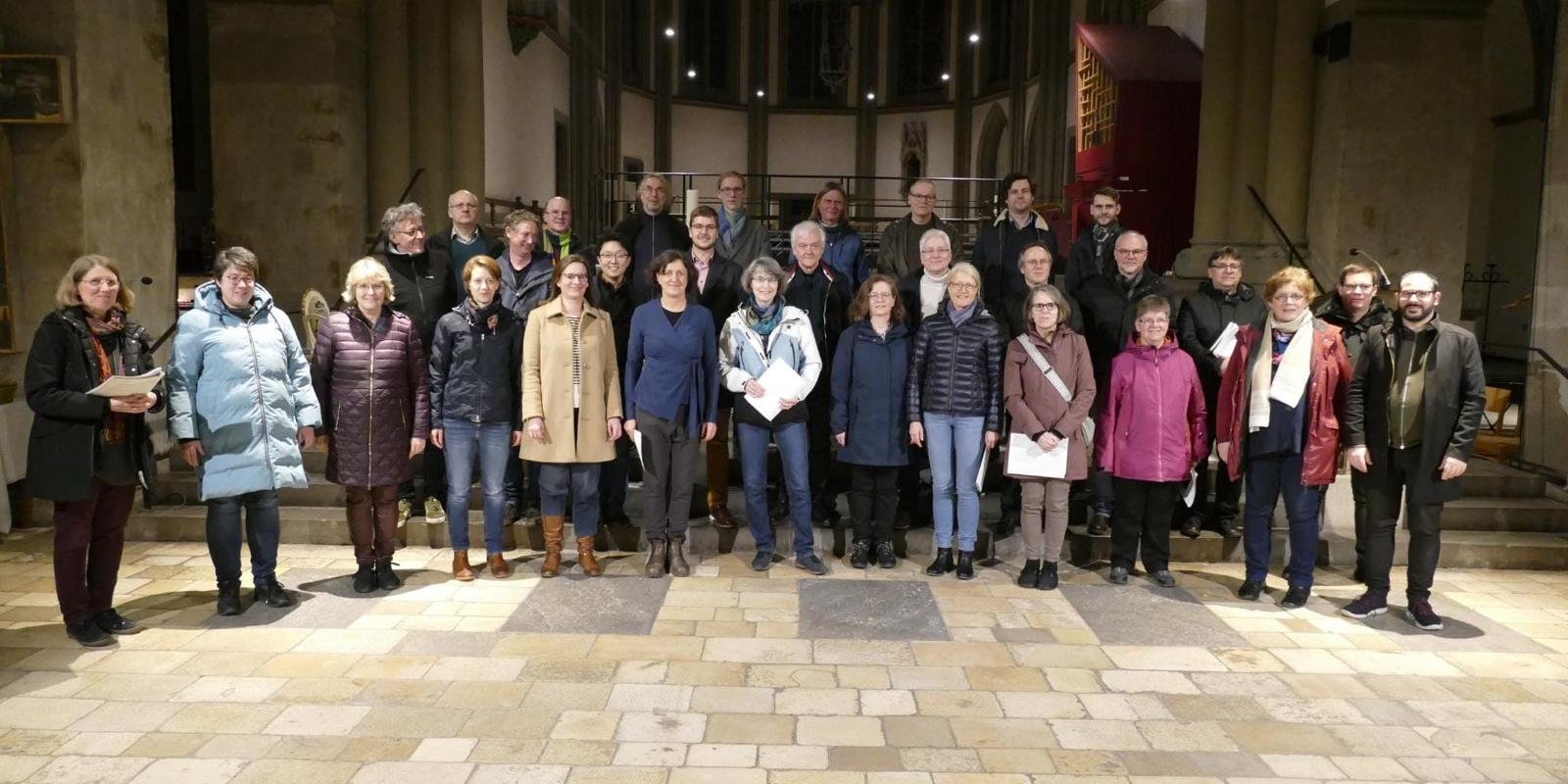 Die Teilnehmerinnen und Teilnehmer der Werkwoche (c) Fachbereich Kirchenmusik