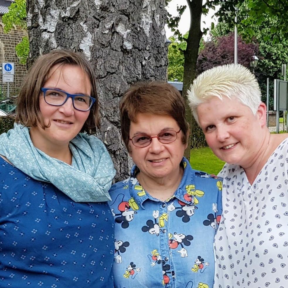 von links nach recht: Petra Derouaux, Kathi Grün, Veronika Van de Walle (c) Bistum Aachen / Ralph  Hövel