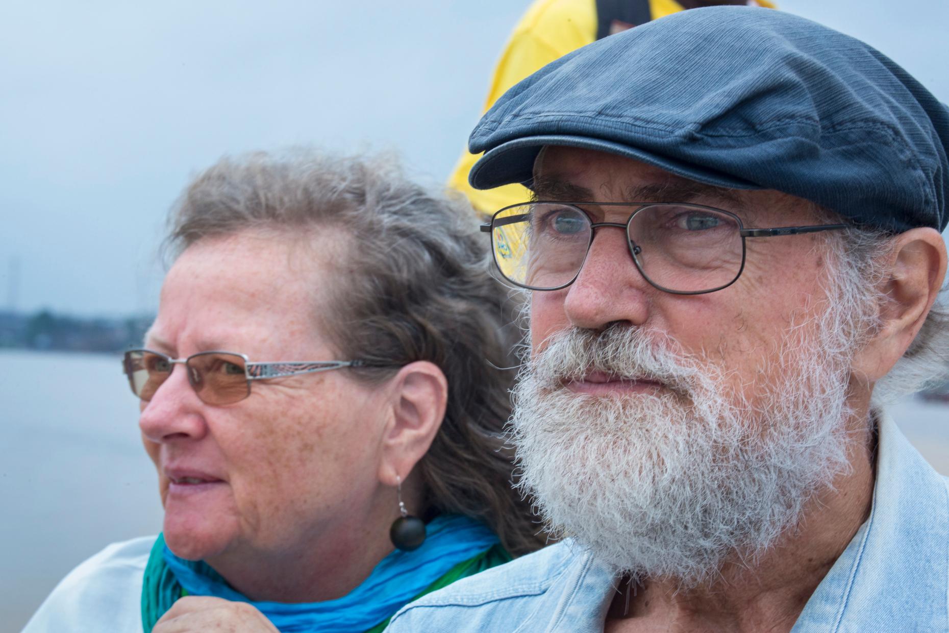 Ursula Holzapfel und Uli Kollwitz auf dem Fluss (c) Adveniat