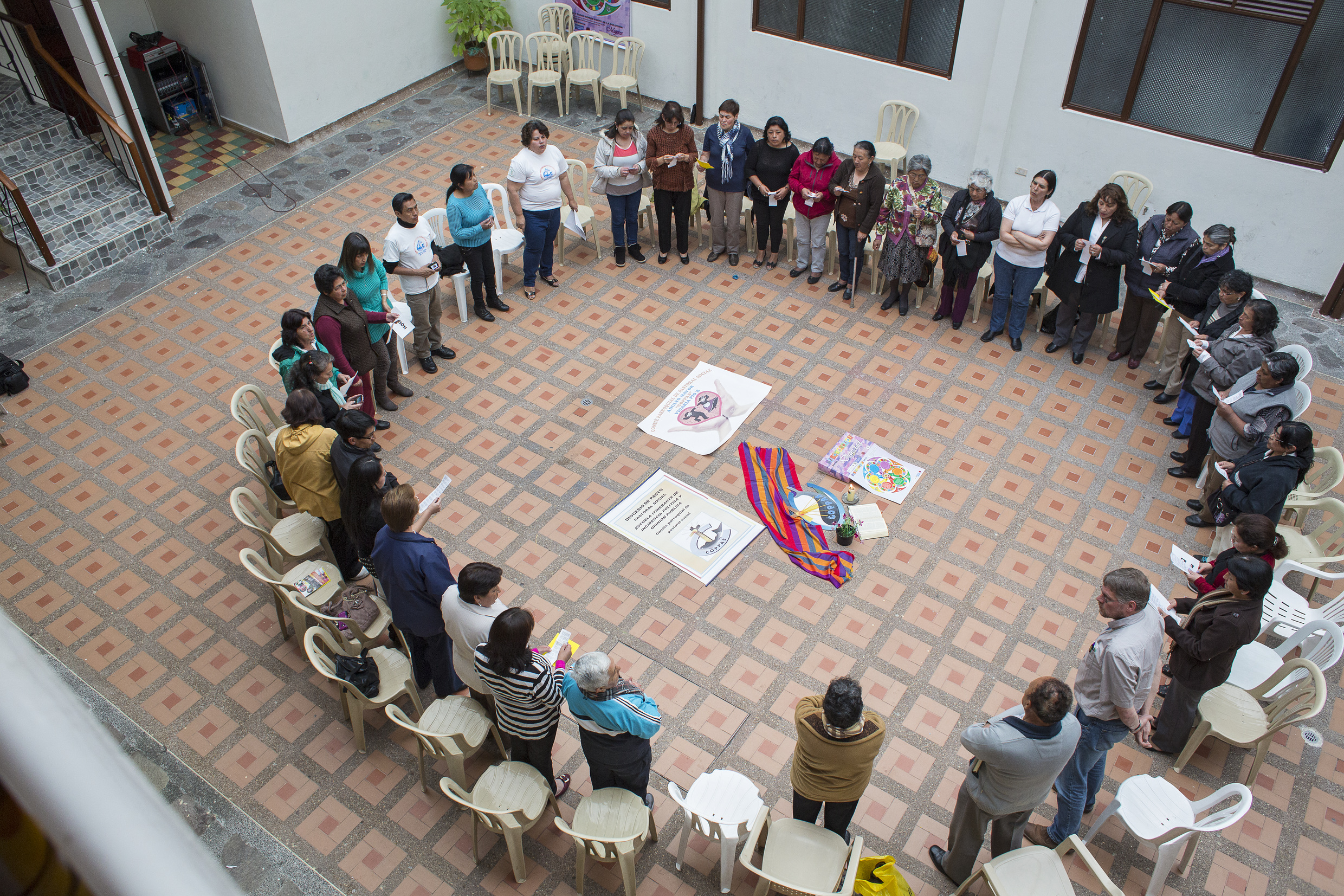 Gruppen-Workshop im Bistum Pasto.