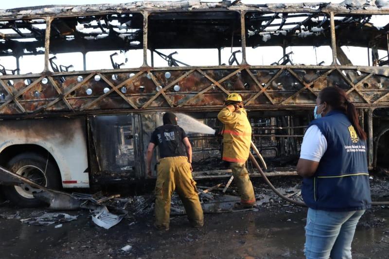 Brandanschlag am Busbahnhof Riohacha