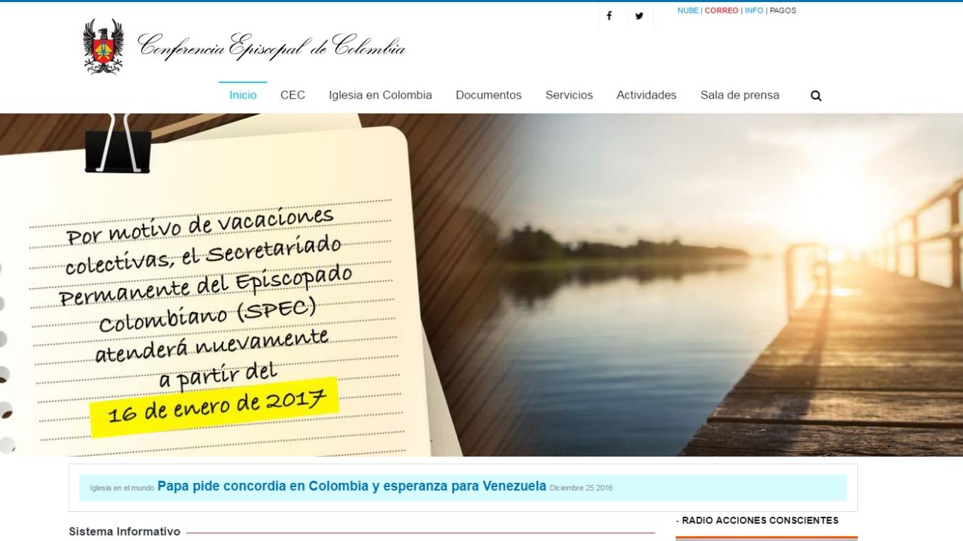 Bischofskonferenz Kolumbien (c) Screenshot