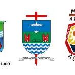 Bistumswappen der drei beteiligten Diözesen