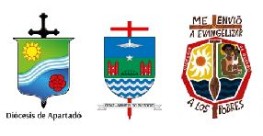 Bistumswappen der drei beteiligten Diözesen