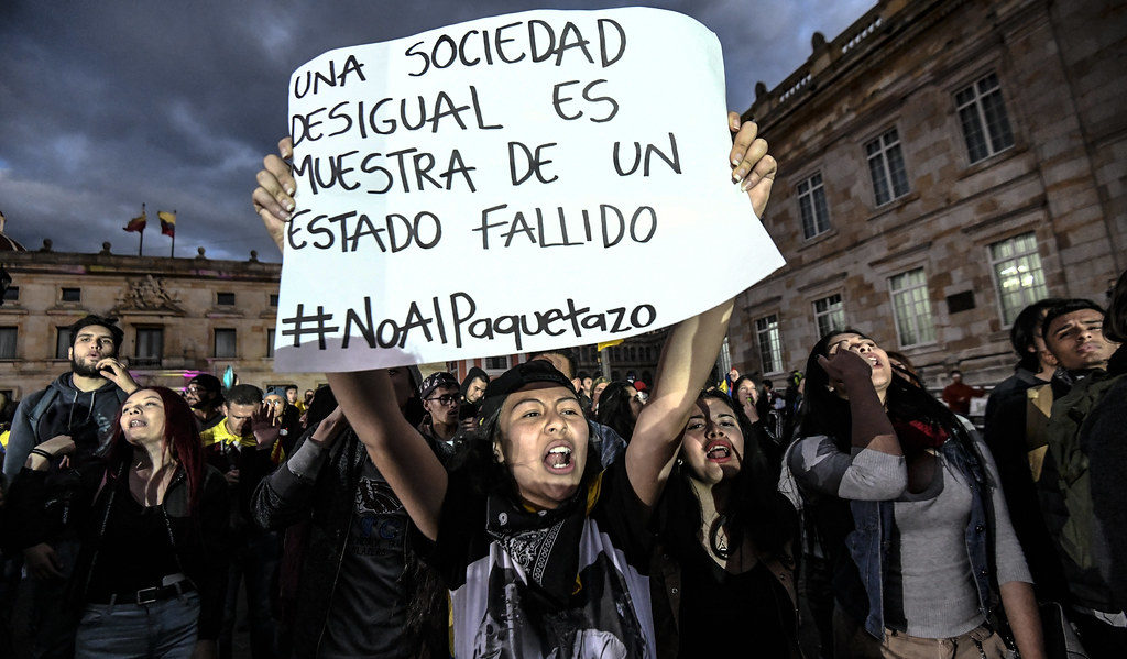 Demonstrationen in Kolumbien (c) CIDSE
