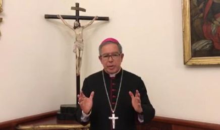 Monseñor Luis José Rueda in seiner Videobotschaft