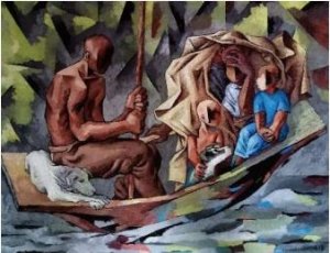 'Desplazados' (Vertriebene) von Freddy Sánchez Caballero.