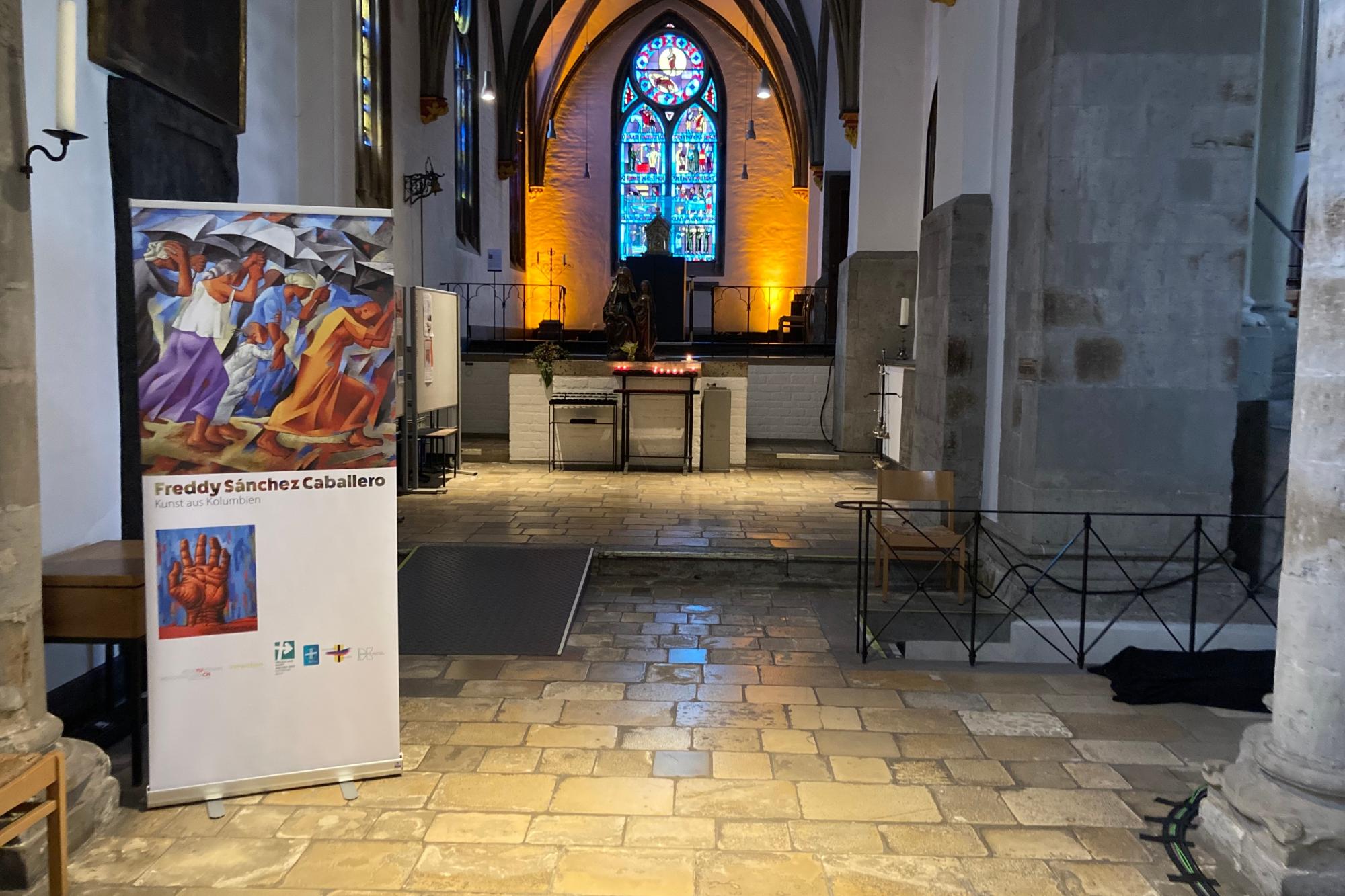 Die Ausstellung von Freddy Sánchez Caballero ist noch bis Ende August in der Münsterkrypta zu sehen.