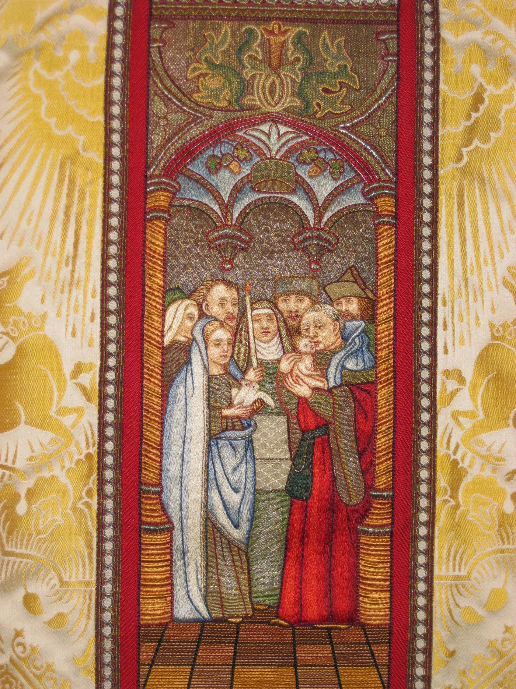 Darstellung des Herrn, Paramentenstickerei (c) Schwestern vom armen Kinde Jesus