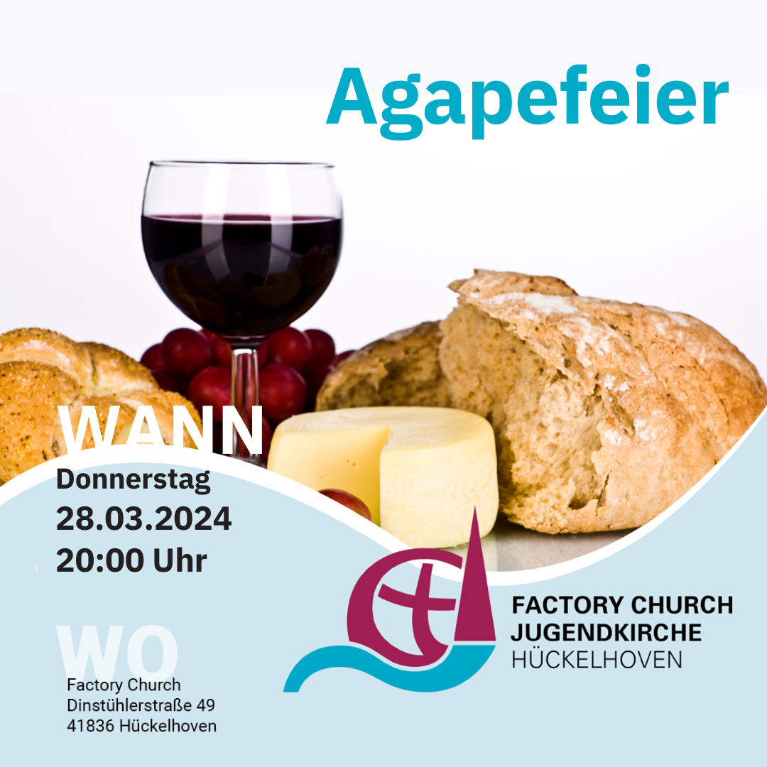 Eine Mischung aus Impulsen und gemeinsamem Essen erwartet die Besucher bei der Agapefeier.
