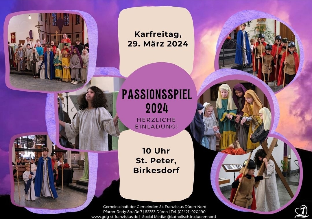 Passionsspiel in der GdG St. Franziskus Düren-Nord