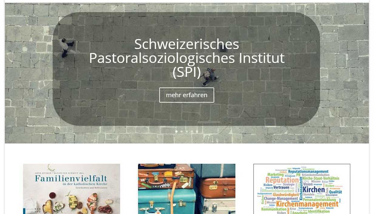 Schweizerische Pastoralsoziologische Institut (c) Screenshot / Schweizerische Pastoralsoziologische Institut