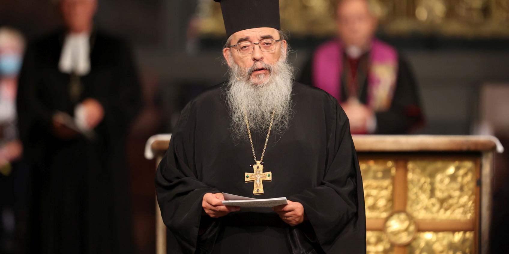 Erzpriester Radu Constantin Miron vor dem Vaterunser (c) Bistum Aachen - Andreas Steindl