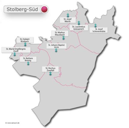 Karte Stolberg-Süd