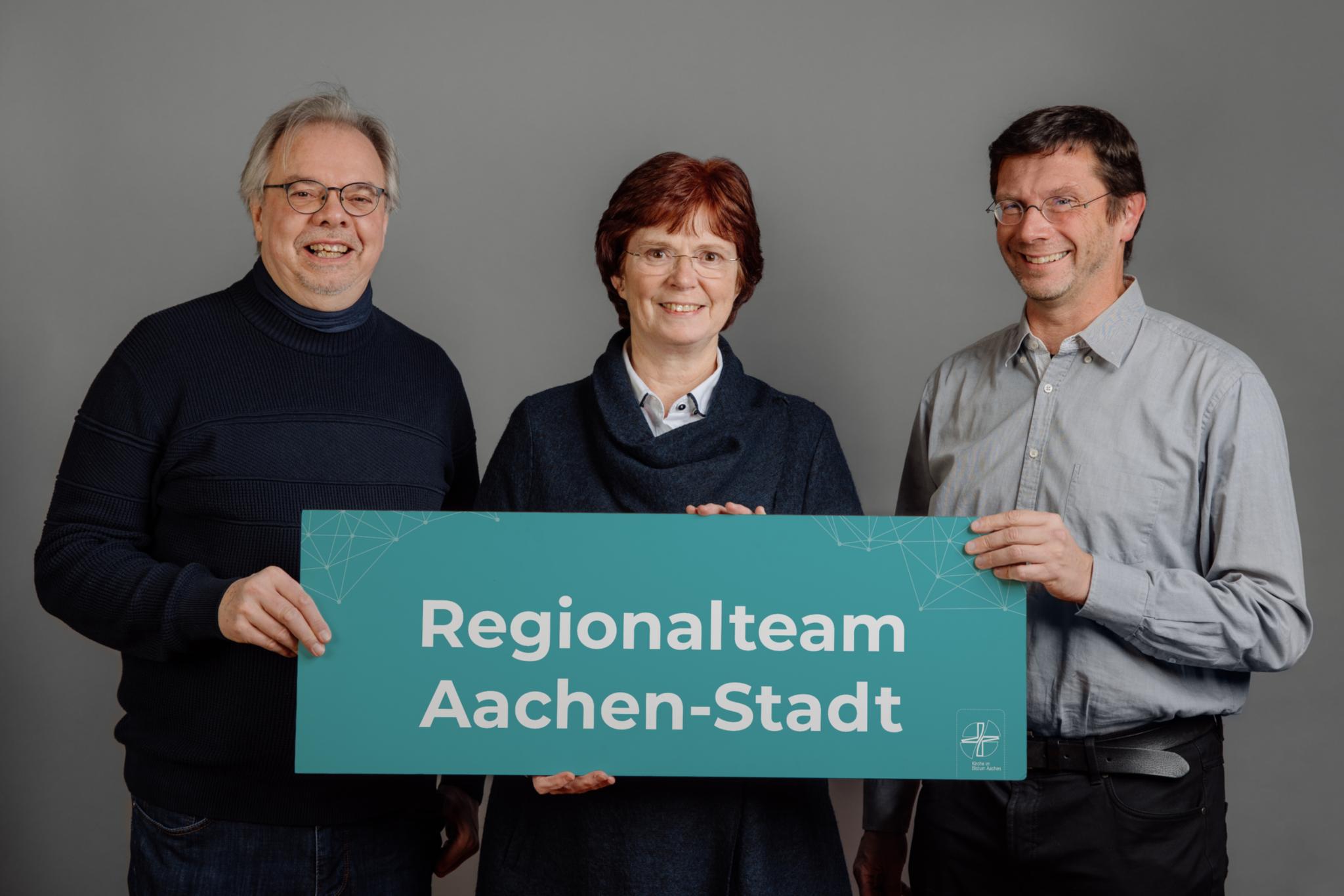 Regionalteam AC-Stadt: Walter Nett, Katrin Hohmann, Pfr. Frank Hendriks