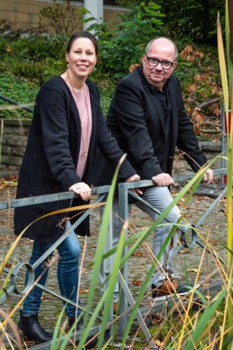 Nicole Röhrig und Frank Ertel von der TelefonSeelsorge Aachen-Eifel (c) Laura Dovers