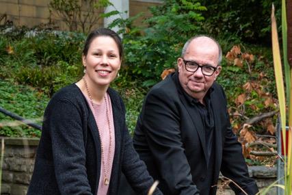 Nicole Röhrig und Frank Ertel von der TelefonSeelsorge Aachen-Eifel