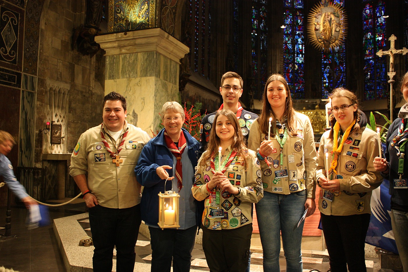 Die Wiendelegation im Aachener Dom