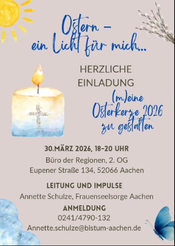 Osterkerze gestalten