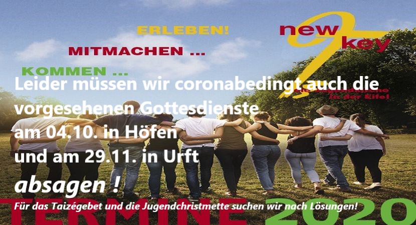 Absage Herbst 2020 (c) Jugendarbeit Region Eifel