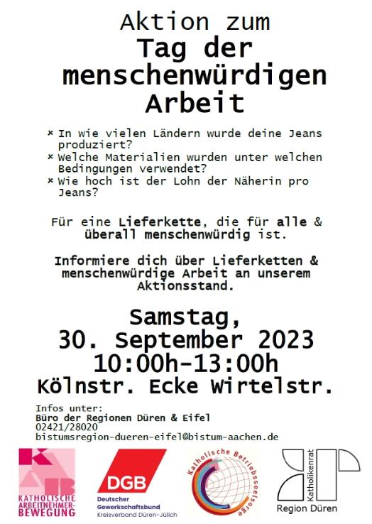 Plakat Tag der menschenwürdigen Arbeit (c) Tag der menschenwürdigen Arbeit