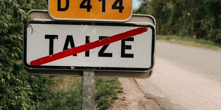 Ortsschild Taizé