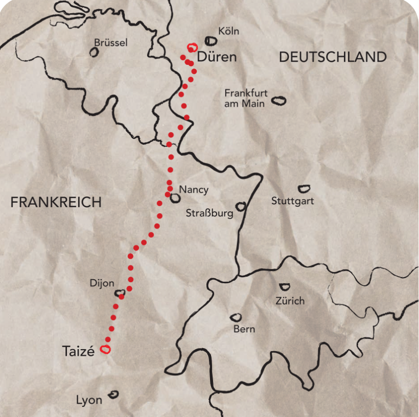 Karte Taizé-Fahrt